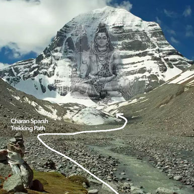 Charan Sparsh Trekking Route