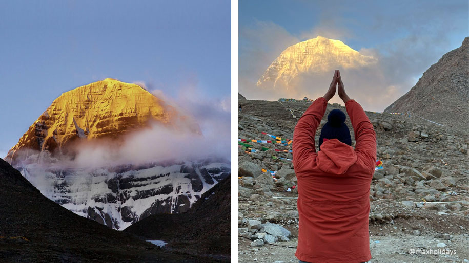 Golden Mount Kailash Darshan from Dirapukh