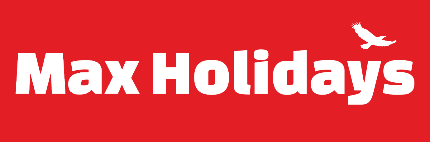 Max Holidays Logo Red Background