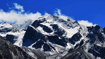 Mount Om Parvat in Kumaon region Uttarakhand India